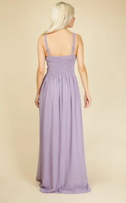 Little Mistress Silva Bridesmaid Lavender Lace Top Maxi Dress -Occasion Couture Shop U20887D1A 4