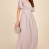 Little Mistress Penny Mink Angel Sleeve Maxi Dress -Occasion Couture Shop U33303D1A 1