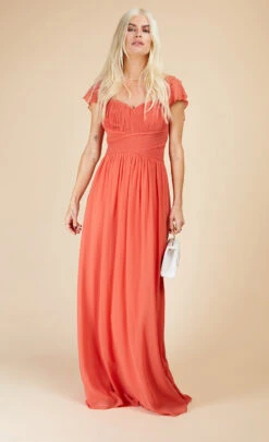 Little Mistress Coral Rose Embellished Sleeve Maxi Dress 9 Little Mistress Coral Rose Embellished Sleeve Maxi Dress -Occasion Couture Shop U33593D1A 1 1
