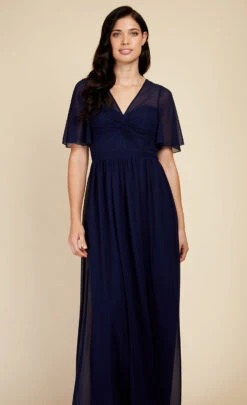 Little Mistress Navy Knot Detail Maxi Dress -Occasion Couture Shop U33594D1A 2