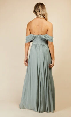 Little Mistress Waterlily Draped Sleeve Maxi Dress -Occasion Couture Shop U33603D3A 4