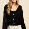 Little Mistress Black Open Knit Cardigan By Vogue Williams -Occasion Couture Shop U34231Q2A 2