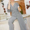 Little Mistress Gingham Jumpsuit